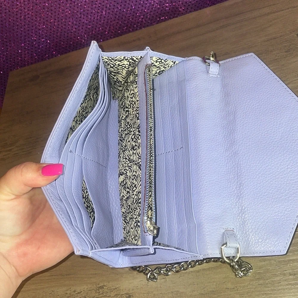 Rebecca Minkoff Leather Studded Wallet on a Chain Used - Picture 7 of 9